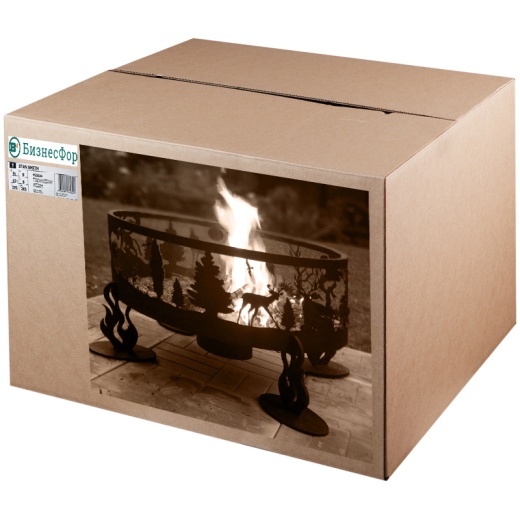 Костровая чаша для дачи "Тайга" из стали 3 мм,