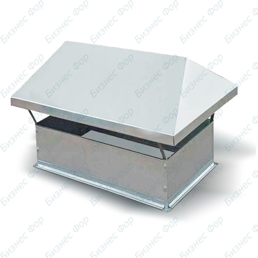 Зонт крышный прямоугольного сечения 500х350 мм из оцинкованной стали