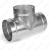 Тройник для круглых воздуховодов из оцинкованной стали 100/100/100