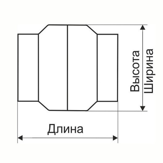 Высокотемпературный канальный вентилятор VOK  150/120 T