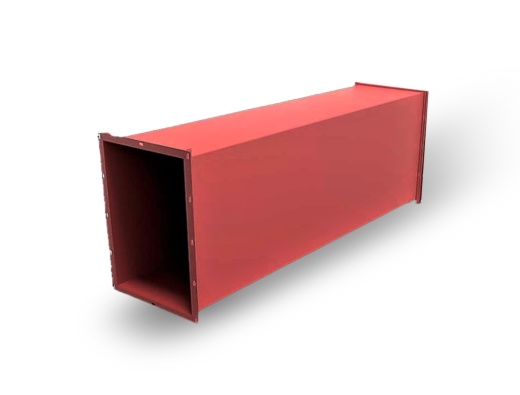 Прямоугольный сварной воздуховод дымоудаления 250х200 1250 мм